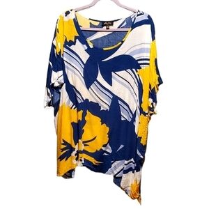 Melissa Paige Woman Viscose Tunic Casual Top Coverup Plus Size‎ 2X